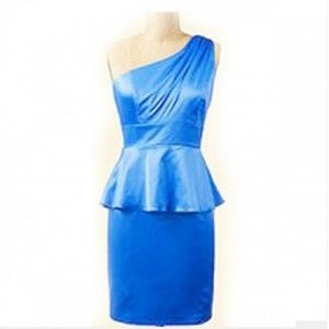 Jessica Simpson Peplum Blue Dress - Size 6